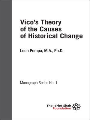 cover image of Vico's Theory of the Causes of Historical Change